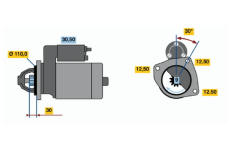 żtartér BOSCH 0 001 368 020