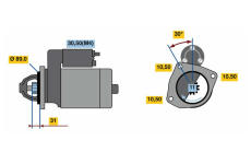 Startér BOSCH 0 001 368 056