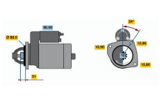 Startér BOSCH 0 001 368 073