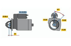 Startér BOSCH 0 001 368 311