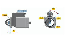 Startér BOSCH 0 001 371 014