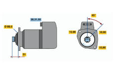 Startér BOSCH 0 001 417 023