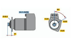 Startér BOSCH 0 001 416 048