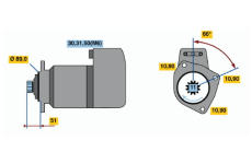 Startér BOSCH 0 001 416 049