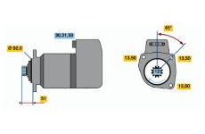 Startér BOSCH 0 001 416 065