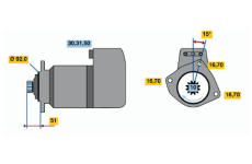 Startér BOSCH 0 001 418 017