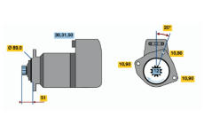 Startér BOSCH 0 001 510 028