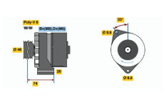 Alternátor BOSCH 0 120 468 049