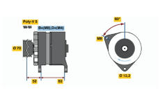 generátor BOSCH 0 120 468 126