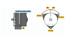 generátor BOSCH 6 033 GB3 054