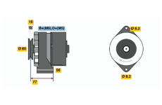 generátor BOSCH 0 986 030 880