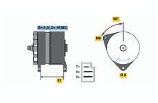 Alternátor BOSCH 0 120 489 090