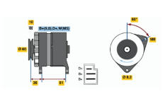 generátor BOSCH 0 986 033 830