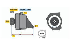 generátor BOSCH 0 986 042 490