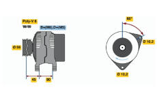 generátor BOSCH 0 986 038 030