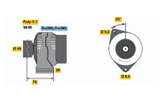 generátor BOSCH 0 123 214 002