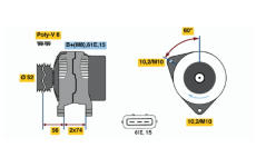 Alternátor BOSCH 0 123 325 011