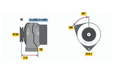 generátor BOSCH 0 123 320 026