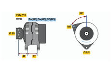 generátor BOSCH 0 123 320 050