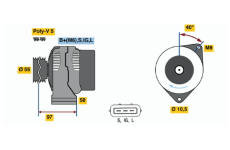 generátor BOSCH 0 123 325 003
