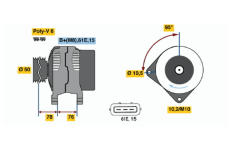 generátor BOSCH 0 123 325 010