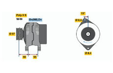 generátor BOSCH 0 123 500 004