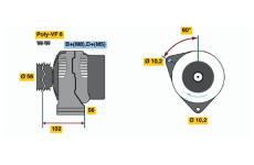 generátor BOSCH 0 123 510 102