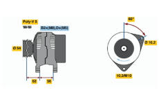 generátor BOSCH 0 124 425 021