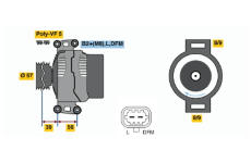 Alternátor BOSCH 0 124 515 096