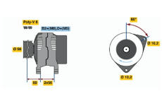 generátor BOSCH 0 986 044 450