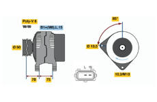 generátor BOSCH 0 124 515 050