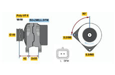 generátor BOSCH 0 986 046 280