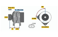 generátor BOSCH 0 124 525 069