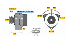 generátor BOSCH 0 986 042 410