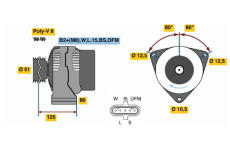 generátor BOSCH 0 124 555 016