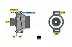 generátor BOSCH 0 124 615 032