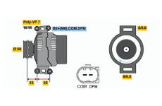 generátor BOSCH 0 124 625 017