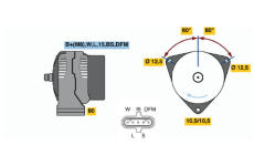 generátor BOSCH 0 124 655 025