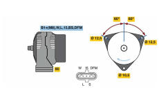 generátor BOSCH 0 124 655 073