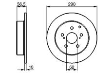 Brzdový kotouč BOSCH 0 204 173 007