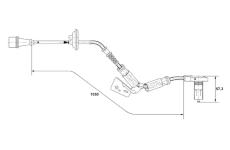 Snímač, počet otáček kol BOSCH 0 265 001 278