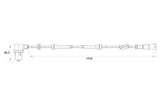 Snímač, počet otáček kol BOSCH 0 265 006 163