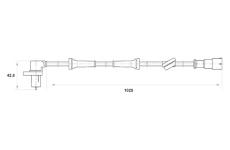 Snímač, počet otáček kol BOSCH 0 265 006 197