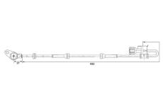 Snímač, počet otáček kol BOSCH 0 265 006 379