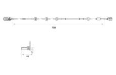 Snímač, počet otáček kol BOSCH 0 265 007 465