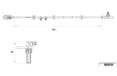 Snímač, počet otáček kol BOSCH 0 265 007 558