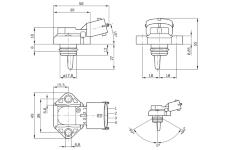 Snímač, plnicí tlak BOSCH 0 281 002 316