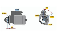 Startér BOSCH 0 986 010 190