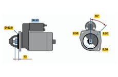 Startér BOSCH 0 986 010 330