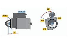 Startér BOSCH 0 986 010 390